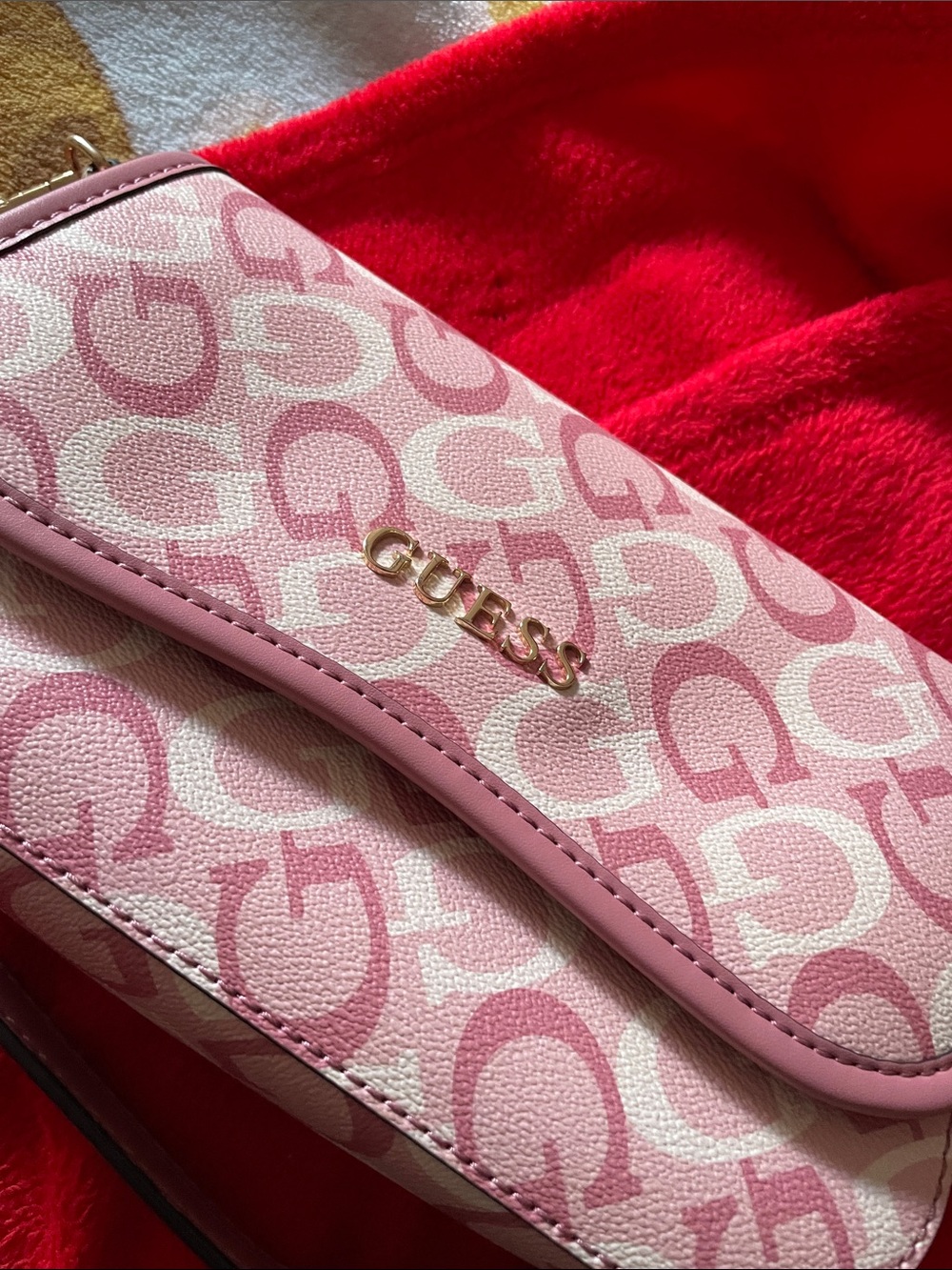Guess hand bag pink